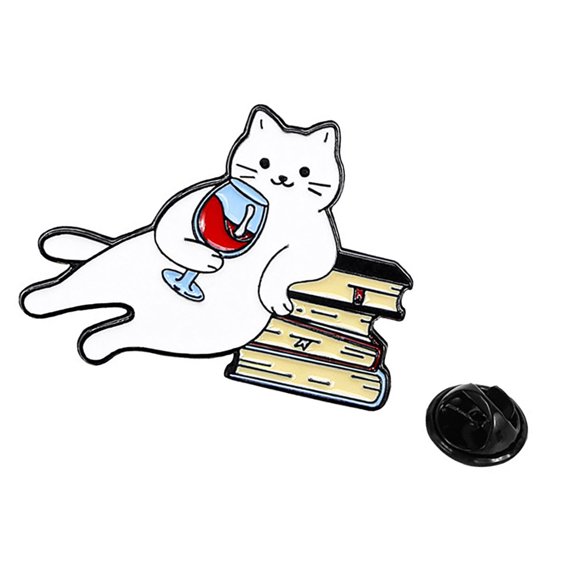 Enamel Cats Lapel Pin Fashionable Brooch for Clothes Bags Gift for Friend Festival Badge Backpack Decoration