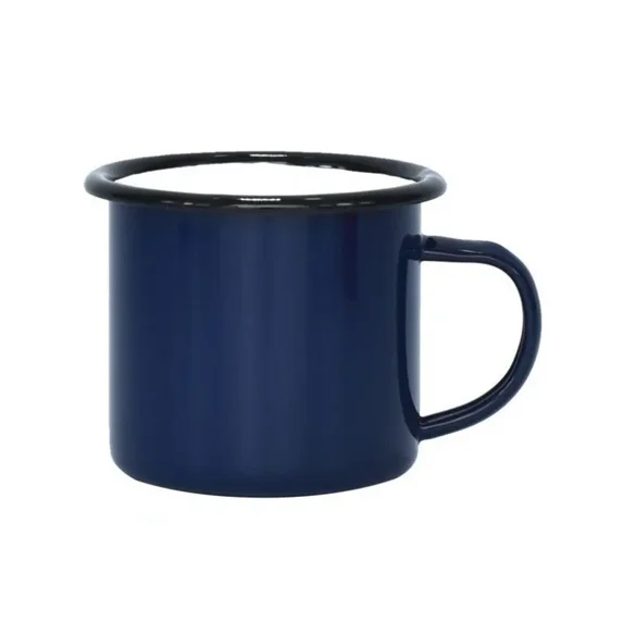 Enamel Coffee Mugs 350ML Creative Cup Travel Tea Milk Enamelware Home Kitchen Drinkware Christmas Party Gifts (3,350ML)