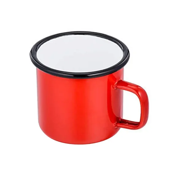 Enamel Coffee Mugs 350ML Creative Cup Travel Tea Milk Enamelware Home Kitchen Drinkware Christmas Party Gifts (5,350ML)