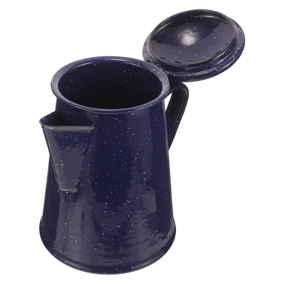 Minkissy Enamel Coffee Pot Dark Pc Camping Coffee Kettle Lightweight Outdoor Travel