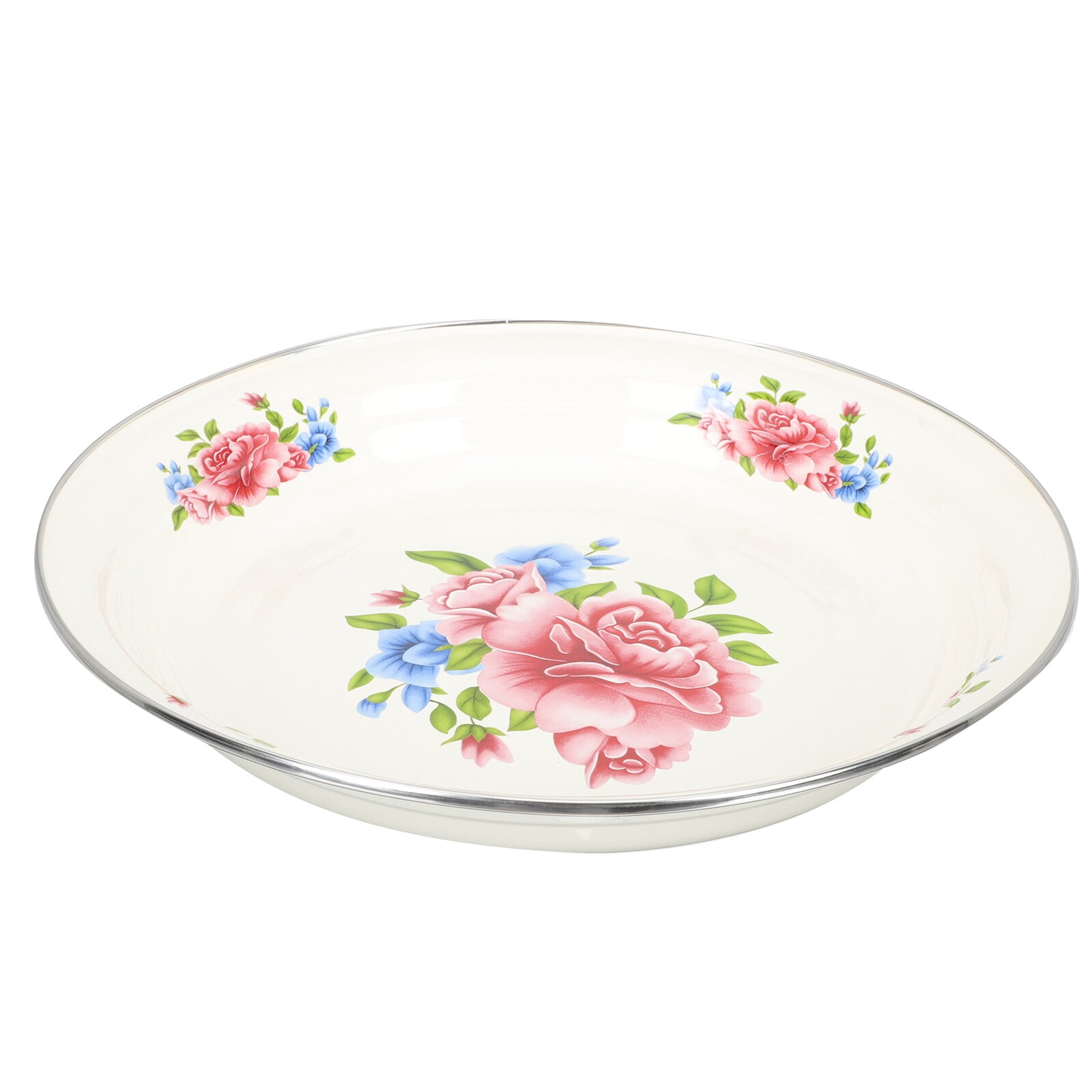 Enamel Dish Baby Snacks Vintage Decor Tray for Kids Camping Flatware