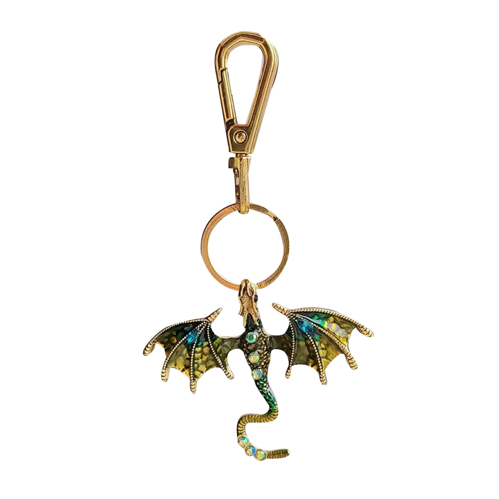 Enamel Dragon Keychain Pendant Animal Keychain Backpack Pendant Car