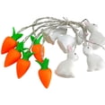 thumbnail image 1 of Enamel Easter Rabbit Carrot LED String Lights, USB Powered Ambient Decoration Lights, Perfect for Terrace Balcony Camping and Family Party Lighting to Create a Festive Light, 1 of 8