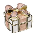 thumbnail image 1 of Enamel Jewelry Box With Rhinestone Bow, Decorative Keepsake Box For S & Teens, Storage Organizer For Earrings Necklaces Rings, Gift-Ready Jewelry Display Case, Elegant Vanity, 1 of 5