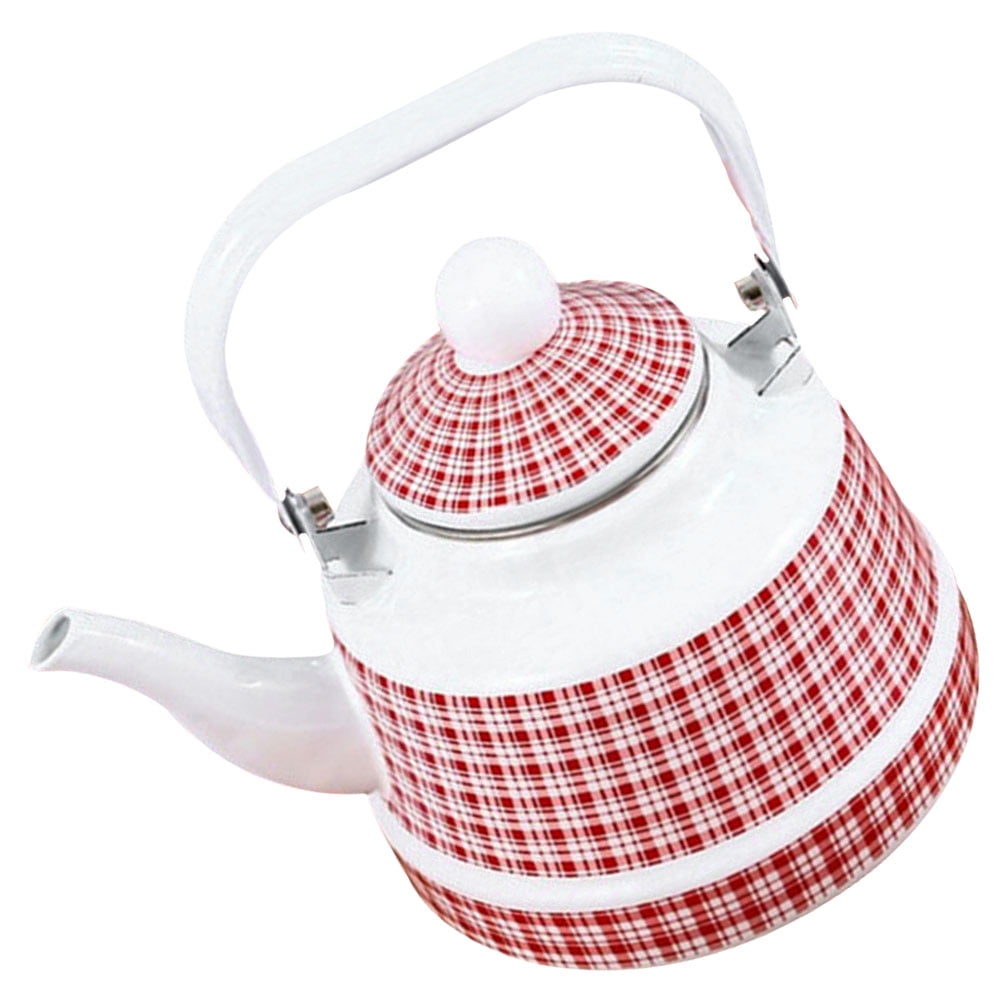 Enamel Kettle Camping Stove Enameled Teapot Porcelain Enameled Tea