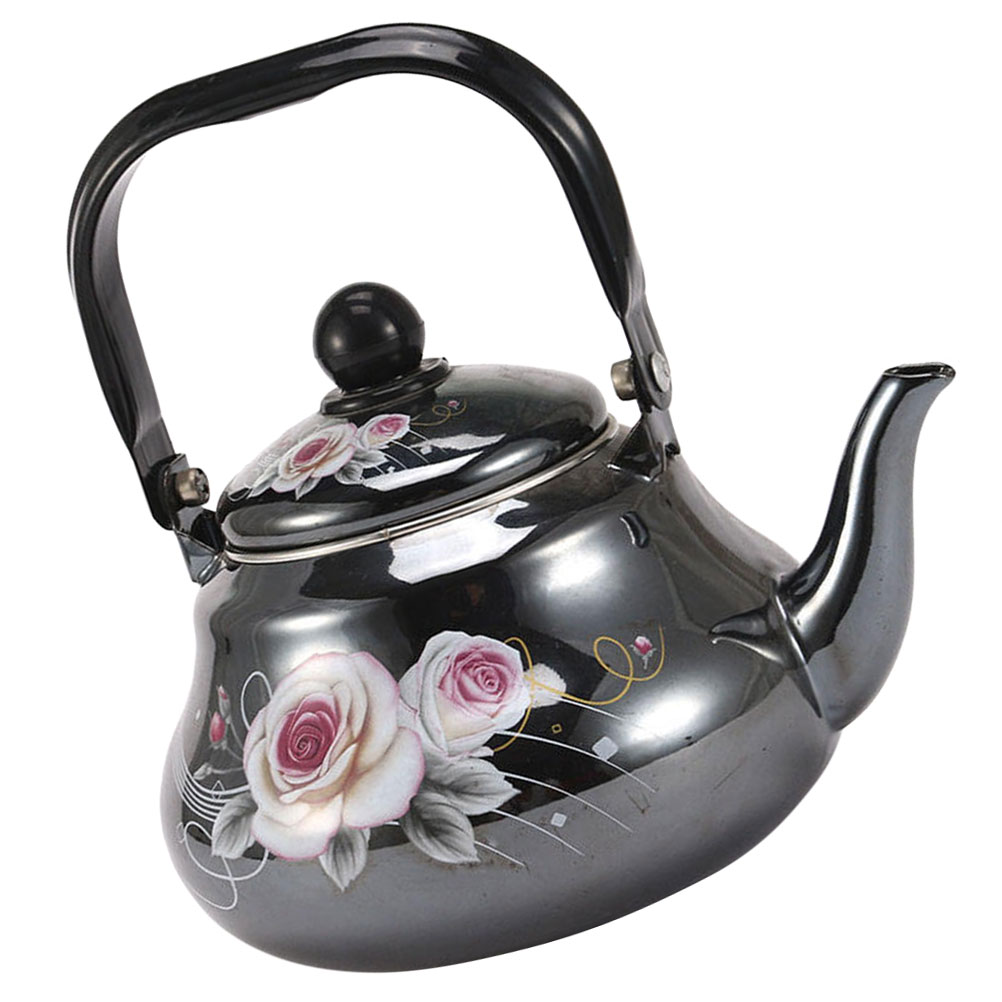 Enamel Kettle Portable Stove Hot Tea Pot Stovetop Teapot Portable Water
