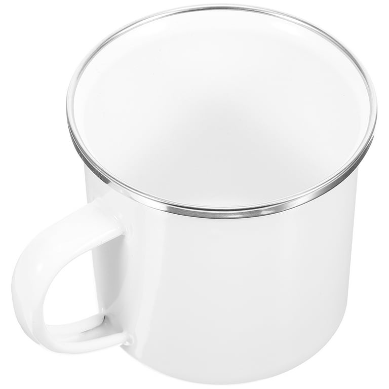 Small Enamel Camp Mug in White Small Enamel Camp Mug in White
