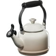 thumbnail image 1 of Enamel On Steel Demi Tea Kettle with Metal Finishes, 1.25 qt, Sea Salt, 1 of 4
