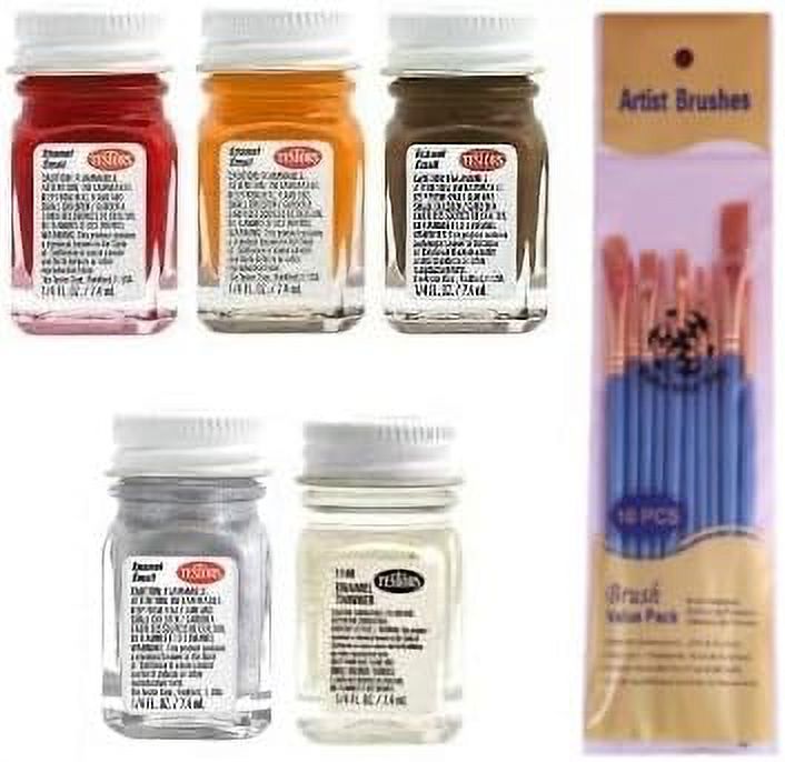 Enamel Paint Automotive Variety, Spotlight Red, Turn Amber, Flat Rubber