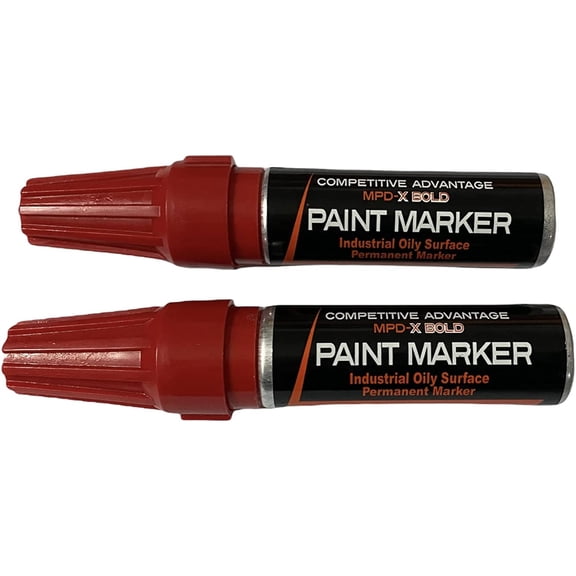 Enamel Paint  | MPD-X | Durable Markings for Extreme Conditions | (14) Colors | (4) Styles | (4) Sizes (Red X2, Bold)
