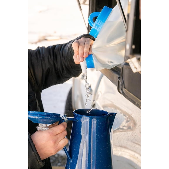 Enamel Percolator Coffee Pot - 12 Cup Campfire Kettle for Outdoor Camping, RV & Kitchen Use