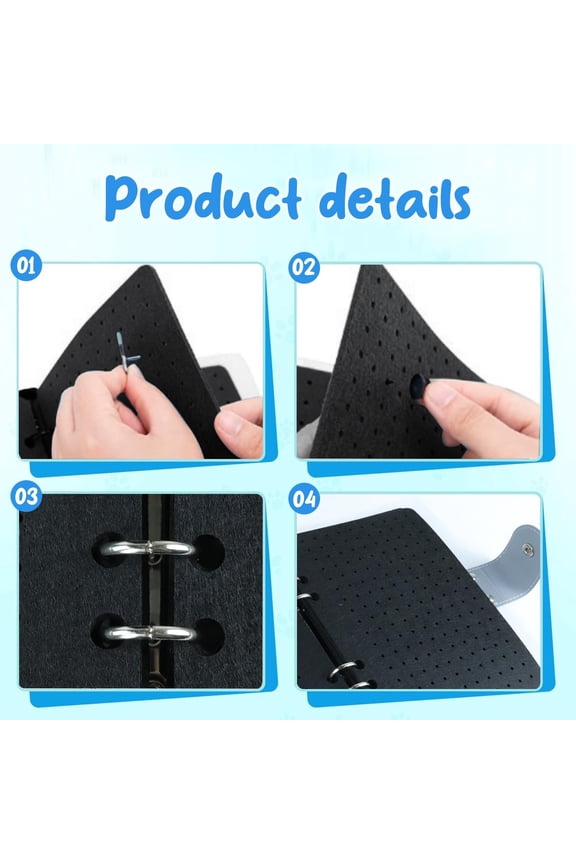 Enamel Pin Display Book, Storage Holder For 350+ Pins, Brooch Organizer Black (Black)