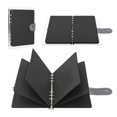 thumbnail image 1 of Enamel Pin Display Case Collection Book, Lapel Pin Organizer with 6-Ring Binder and Felt Pages for Brooches Badges Storage and Display, 1 of 6