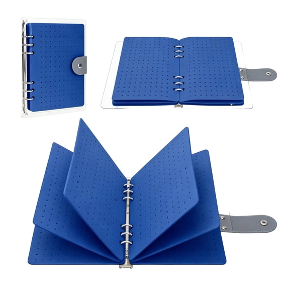 Enamel Pin Display Case Collection Book, Lapel Pin Organizer with 6-Ring Binder and Felt Pages for Brooches Badges Storage and Display