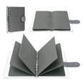 thumbnail image 1 of Enamel Pin Display Case Collection Book, Lapel Pin Organizer with 6-Ring Binder and Felt Pages for Brooches Badges Storage and Display, 1 of 6