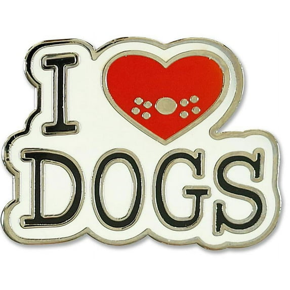 Enamel Pin I Love Dogs (Other)