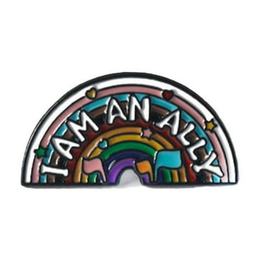 Enamel Pin You Are Safe with Me Pride Badge Butterfly Clasp N6V0