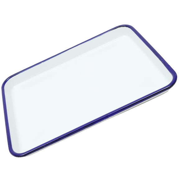 Enamel Square Baking Pan Roasting Pan Non-stick Baking Tray Diner Enameled Baking Pan Enamelware Tray Enamel Pie Pans