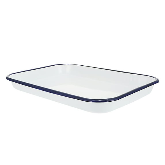 Masteelf Worgeous 1 Set Laboratory Tray Enamel Sterilized Rectangular Dish Multi Functional