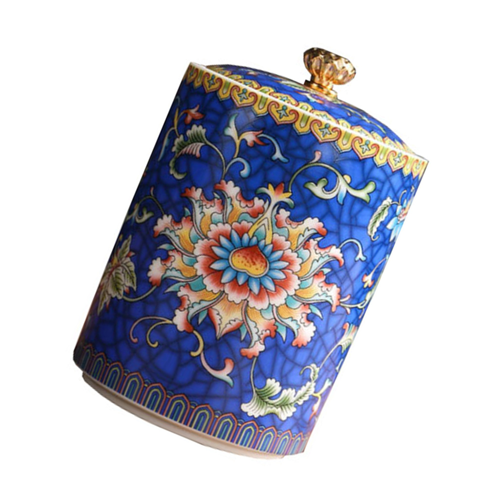 Enamel Tea Ceramic Airtight Container Coffee Candy Containers with Lids