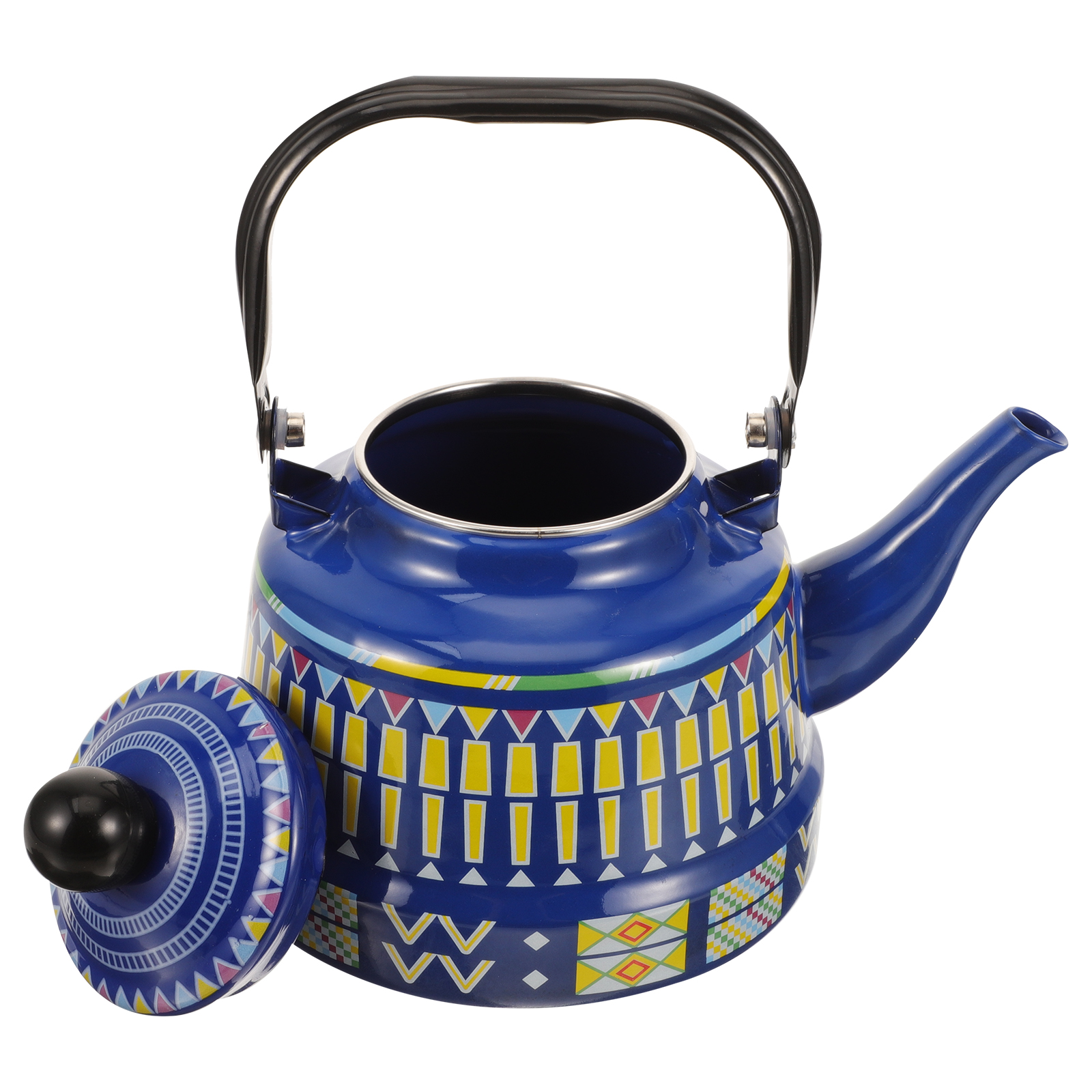 Enamel Teakettle Vintage Water Boiling Kettle Pot Electricity Stove