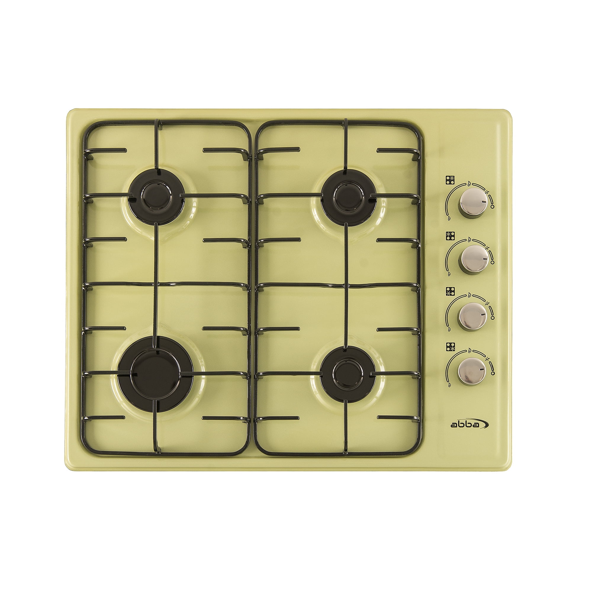 ABBA Retro Green Gas Cooktop 24-inch with 4 Burners - Color Line