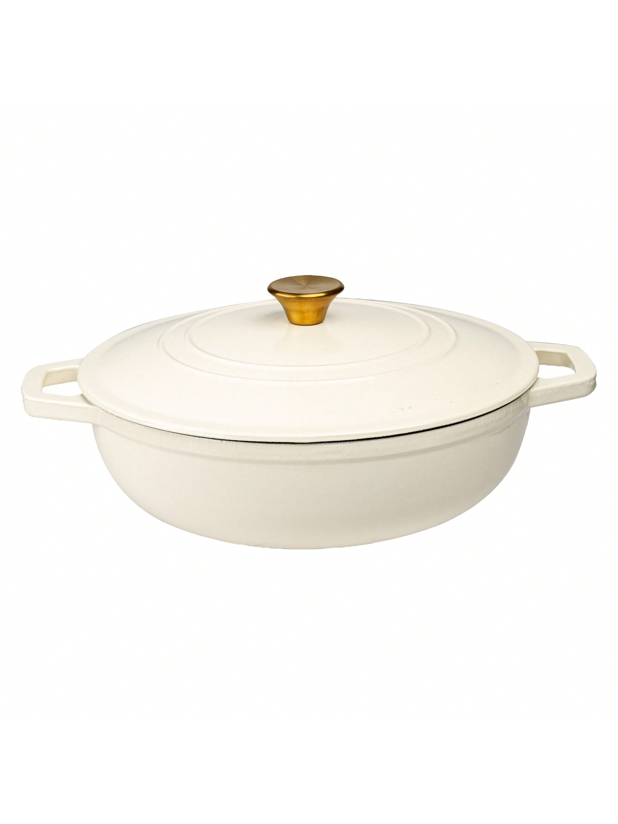 Enameled 5 Qt. Cast Iron Dutch Oven Braiser With SelfBasting Cloud Lid