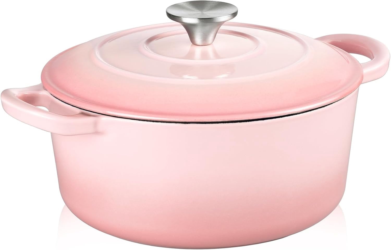 Enameled Cast Iron Dutch Oven - 3QT Small Dutch Oven Pot with Lid ...