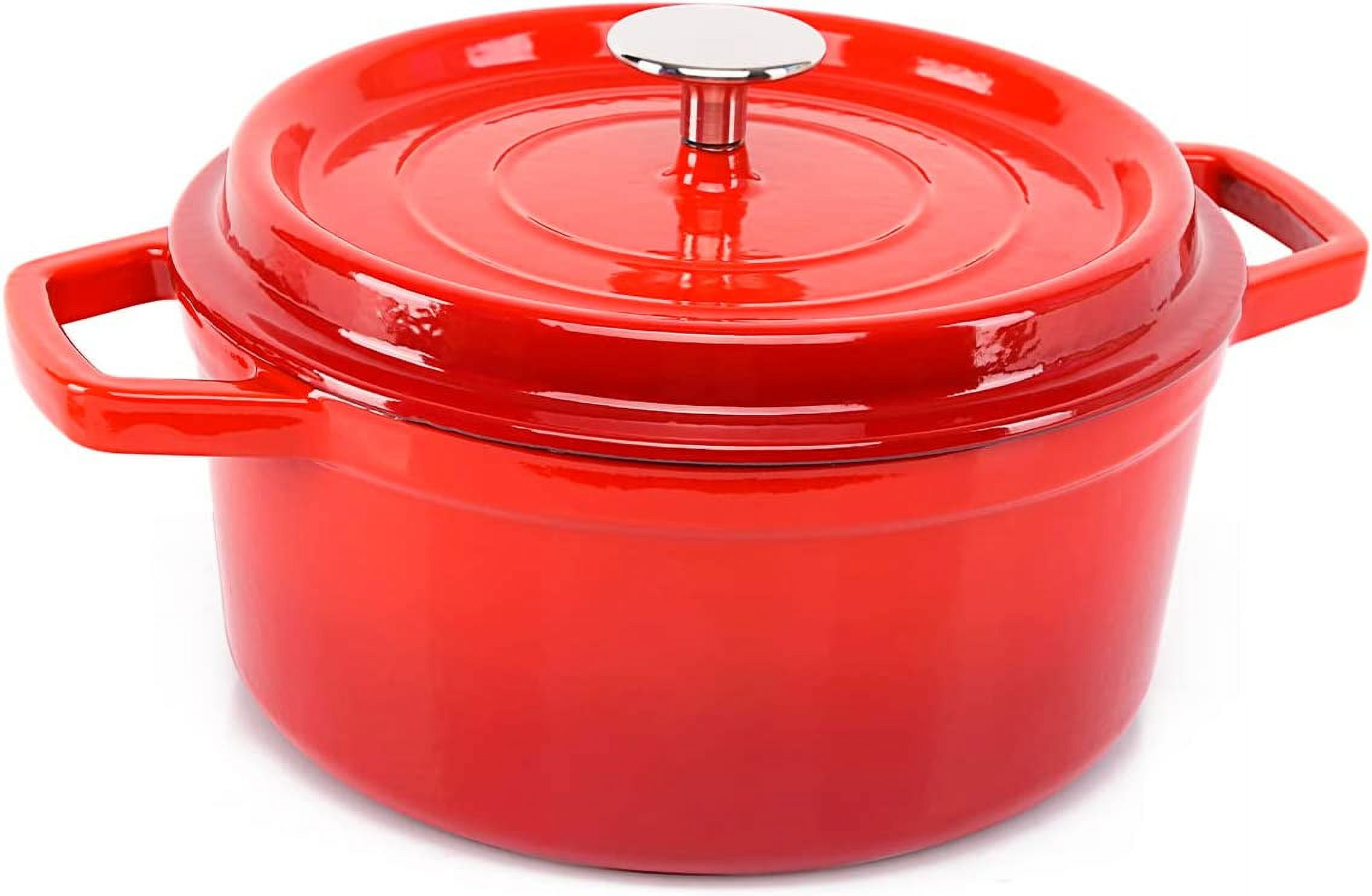 Enameled Cast Iron Dutch Oven, 4 Quart Enamel Dutch Oven Cast Iron Pot