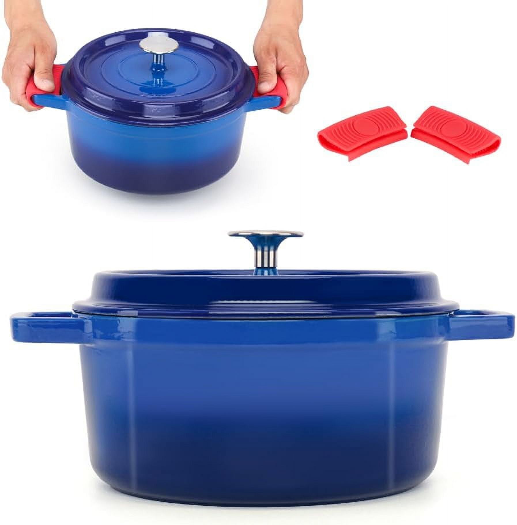 Enameled Cast Iron Dutch Oven, 4 Quart Enamel Dutch Oven Cast Iron Pot