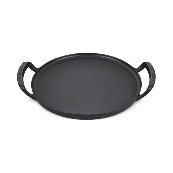 Enameled Cast Iron Pizza Pan for Outdoor Baking, Roasting, Searing and Griddling