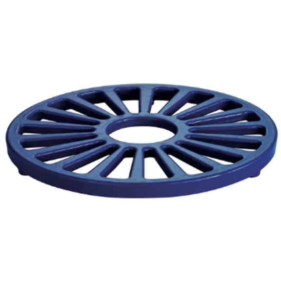 Tramontina Bestow 7-Inch Enameled Cast Iron Round Trivet, Cobalt Blue