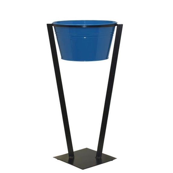 Enameled Galvanized Beverage Tub, Blue