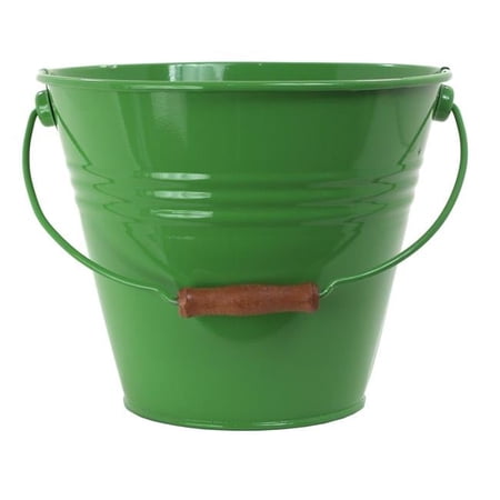 Enameled Galvanized Fun Pail, Applegreen