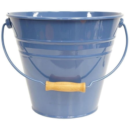 Enameled Galvanized Fun Pail, Blue