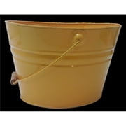Enameled Galvanized Steel Fun Pail-Bucket-Planter, Hot Pink