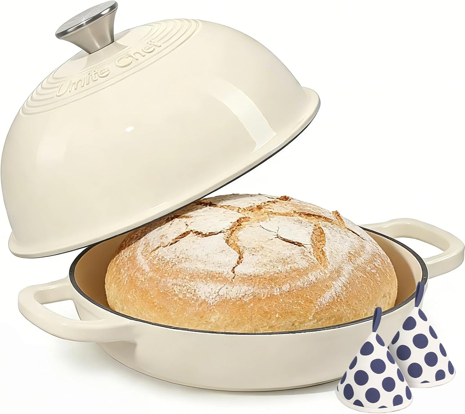 Enameled Round Cast Iron Bread Oven