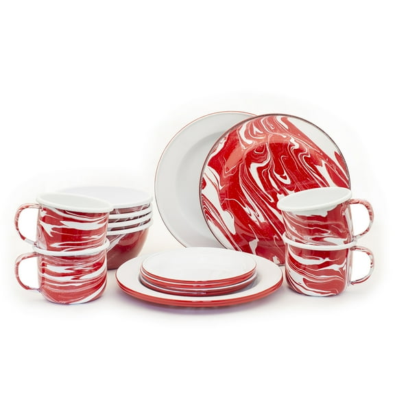 Enamelware Dinning Set - 16 Pieces