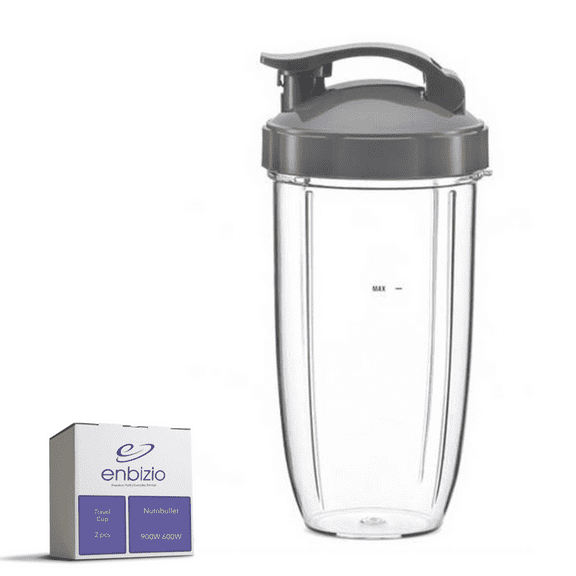 Enbizio Replacement Part for NutriBullet 600W 900W Large 32 Ounce Oz Blending Cup with Lid