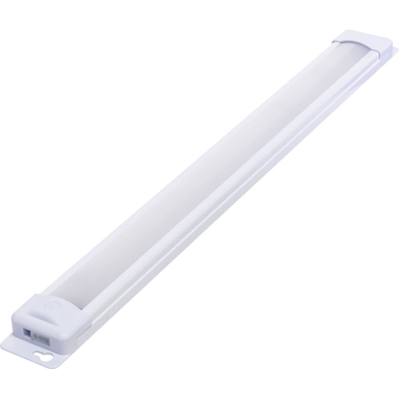 Enbrighten 18in LED Under Cabinet Light Fixture, Plug-in, Toggle Switch, Linkable, 0.71lbs