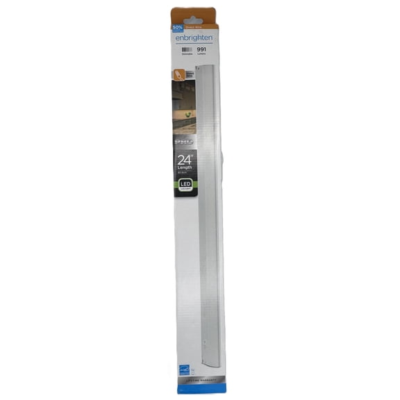 Enbrighten 24" Direct Wire Dimmable Under Cabinet LED Bar Light Hardwired 991LM