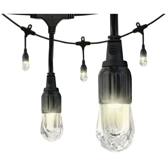 Enbrighten 31660 Classic Led Cafe Lights (12ft; 6 Acrylic Bulbs)