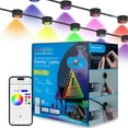 thumbnail image 1 of Enbrighten 50ft Wi-Fi Eternity Lights, Permanent Outdoor Lights, 36 LEDs, Smart LED Eaves Lights for Christmas, Halloween, Party, Game Day and More, 1 of 9