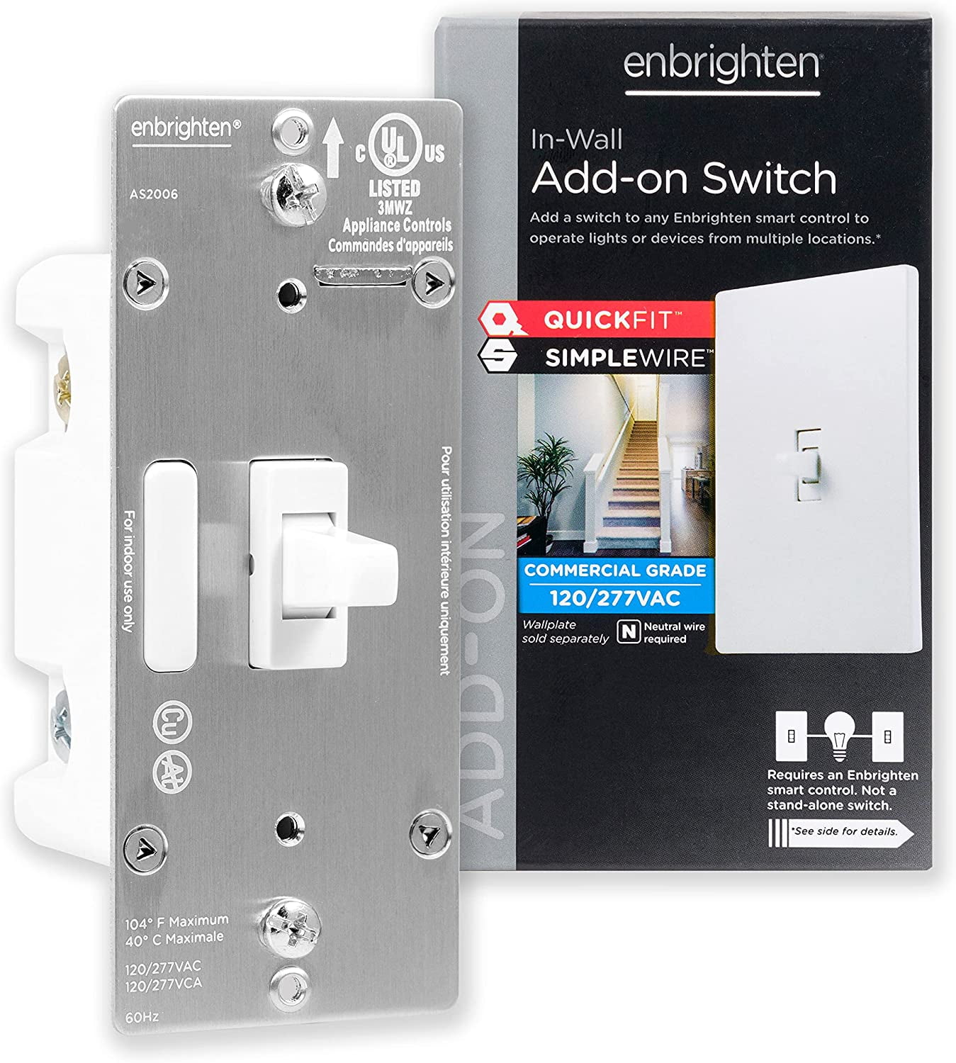 Pilot Smart Wall Switch For Ceiling Fans(1-Gang), Works with  Al