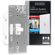 Enbrighten Add-On Toggle Switch, 46200, White