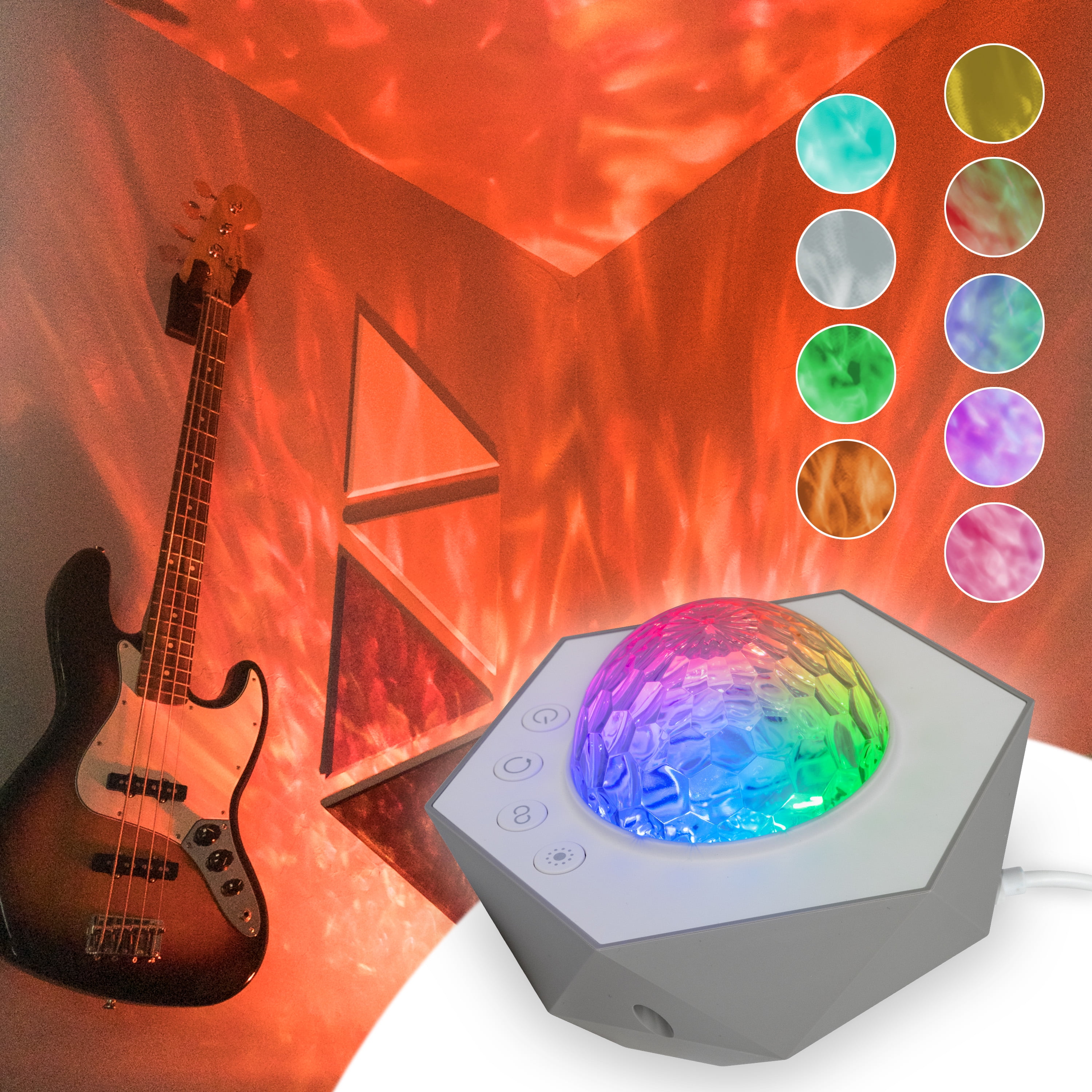 Enbrighten ColorChanging LED Galaxy Wave Projector, USBC Powered