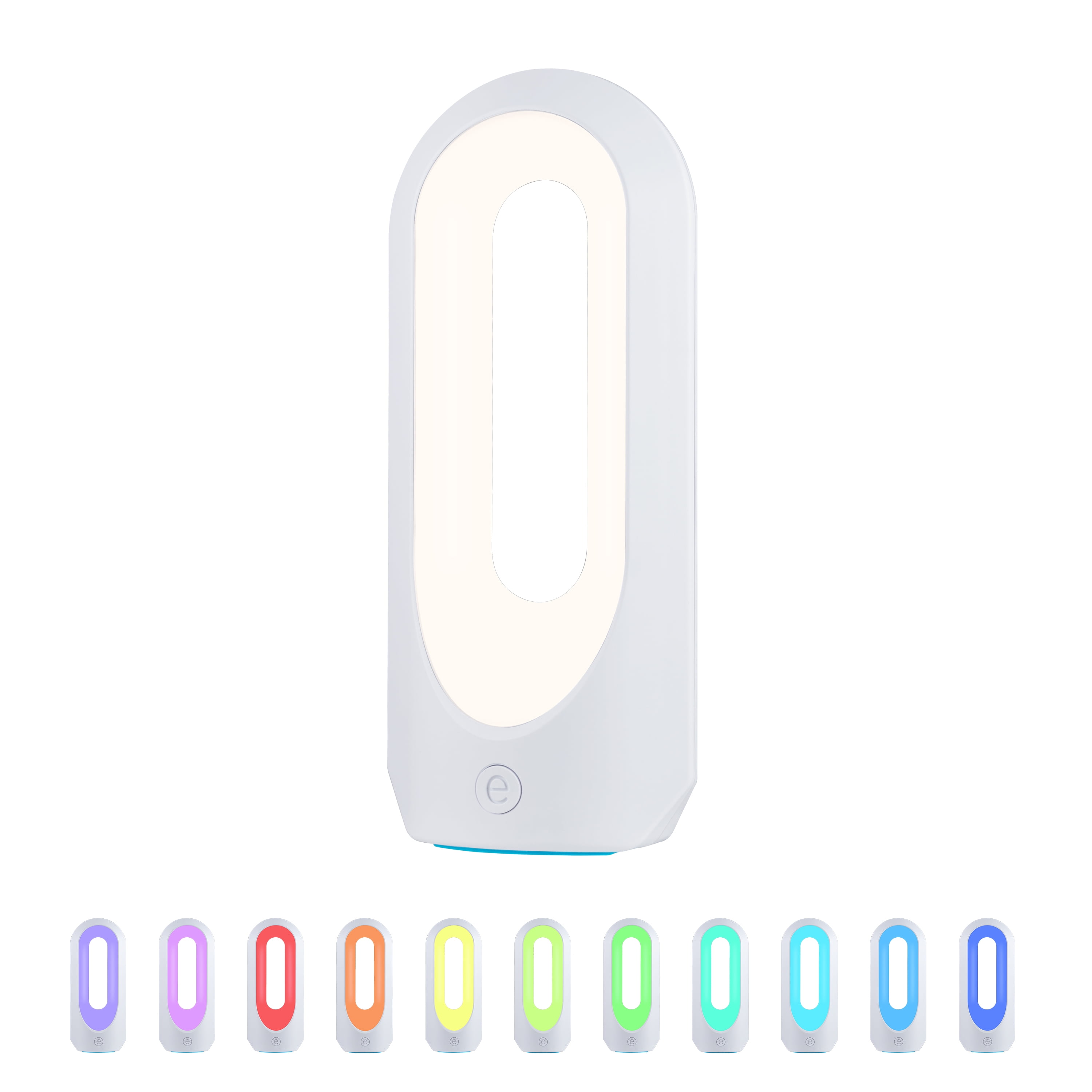 White Matte Color-Changing LED Table Lamp
