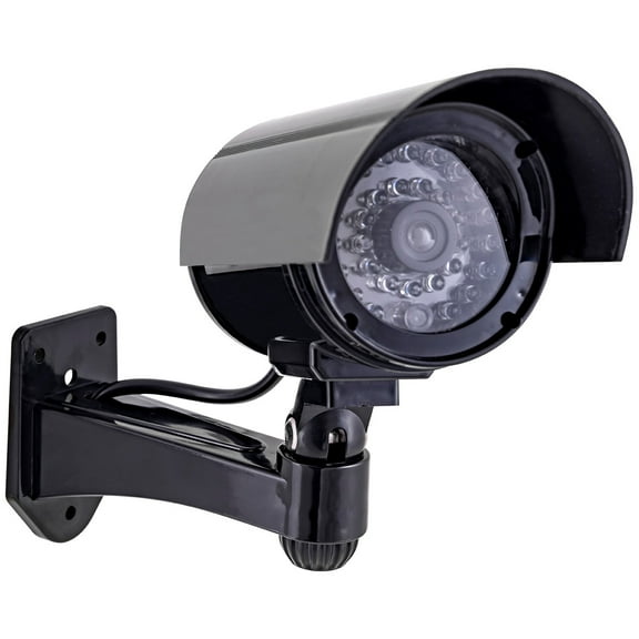 Enbrighten Decoy Surveillance Bullet Camera with Flashing Red Light, Black - 40661