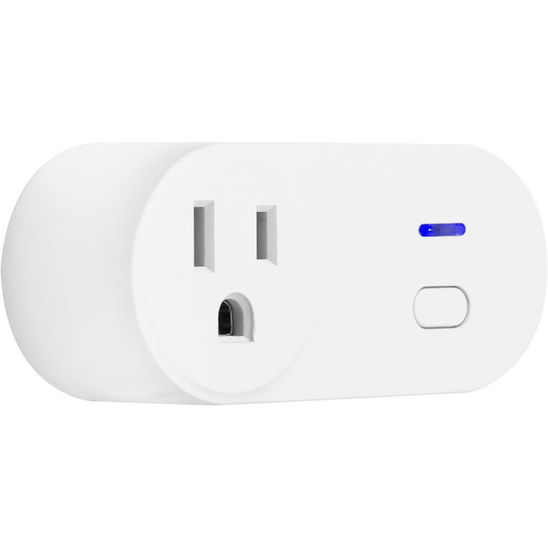Enbrighten Plug-In Wi-Fi Smart Switch, Indoor, 1 Grounded Outlet, 51249,  White 