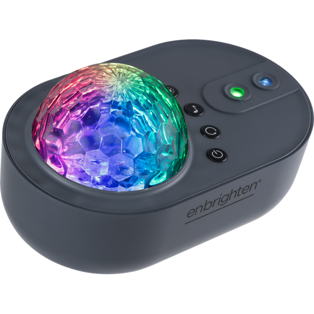 Enbrighten Tabletop Galaxy Projector Night Light with Soothing Sounds